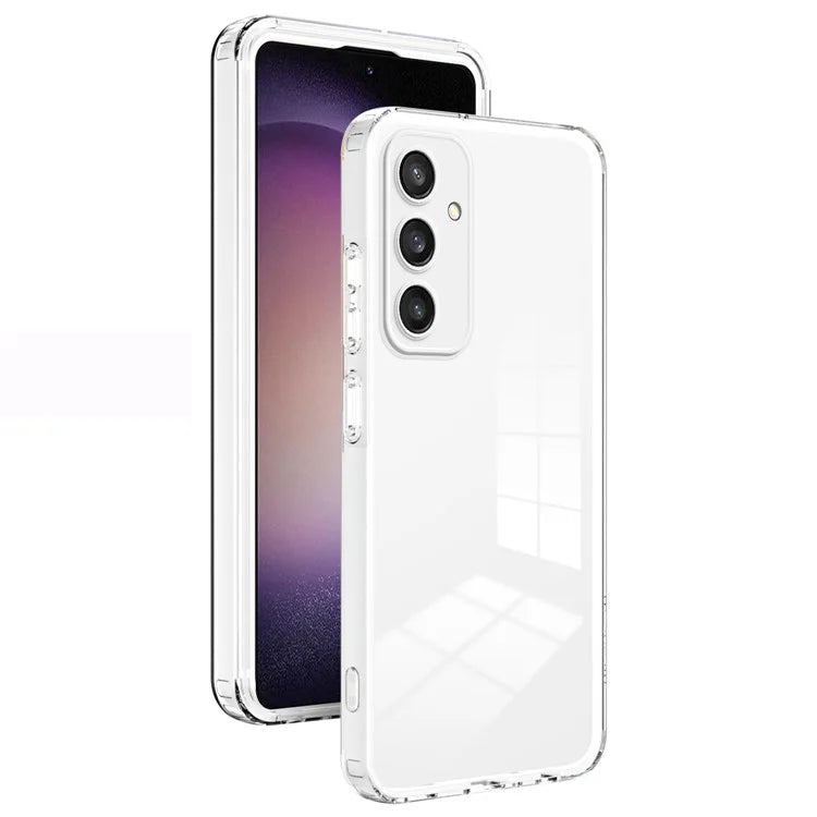 For Samsung Galaxy S24 Case TPU + PC Transparent Protective Phone Cover