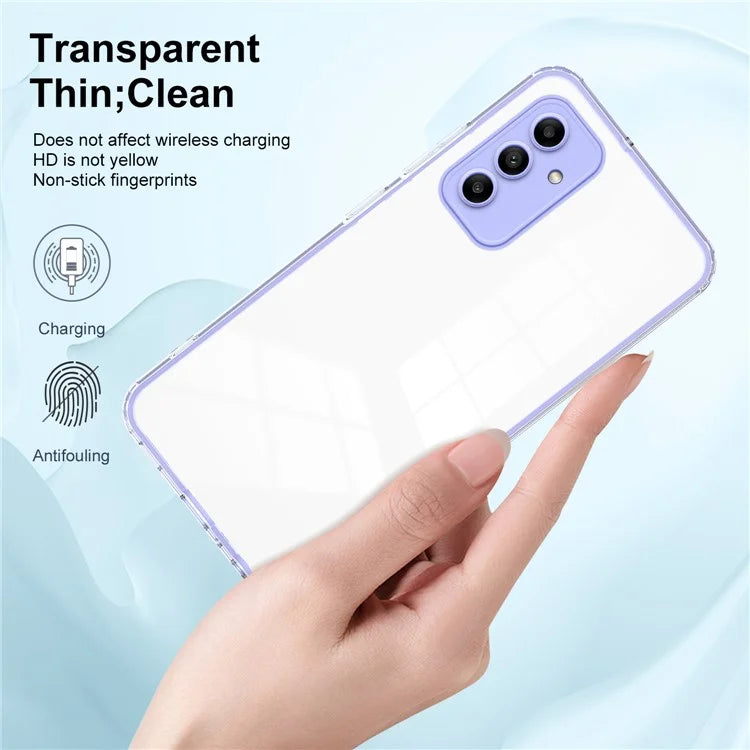 For Samsung Galaxy A05s 4G Clear Case Colorful Frame Mobile Phone Cover