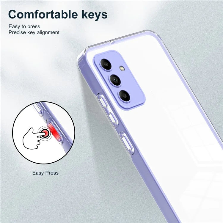 For Samsung Galaxy A05s 4G Clear Case Colorful Frame Mobile Phone Cover