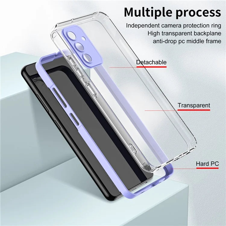 For Samsung Galaxy A05s 4G Clear Case Colorful Frame Mobile Phone Cover