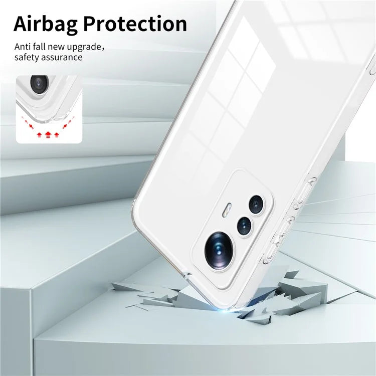 For Xiaomi 12T Pro 5G Clear Case Airbag Corner TPU + PC Phone Cover