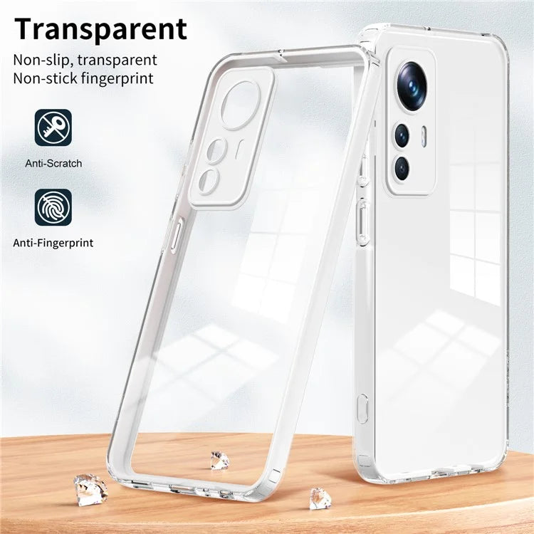 For Xiaomi 12T Pro 5G Clear Case Airbag Corner TPU + PC Phone Cover