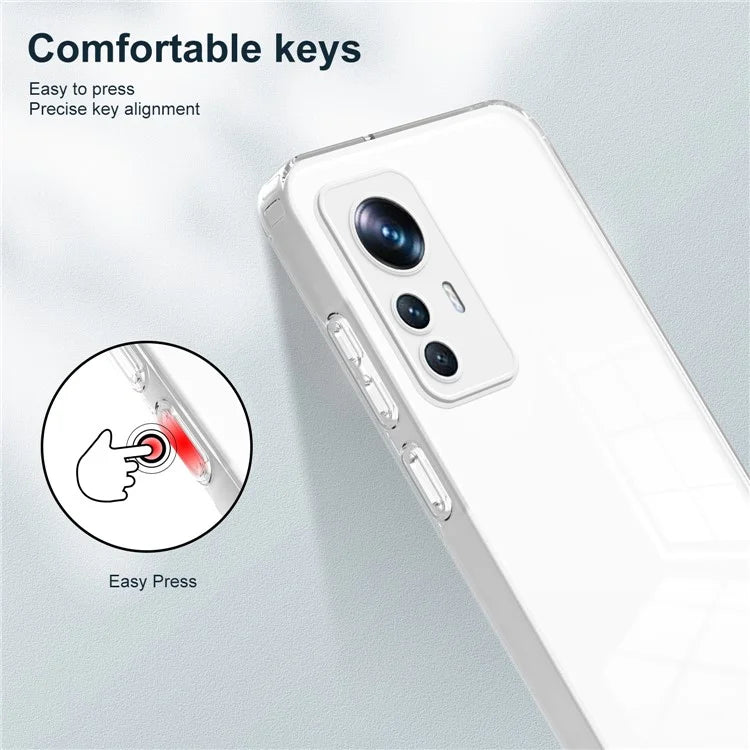 For Xiaomi 12T Pro 5G Clear Case Airbag Corner TPU + PC Phone Cover