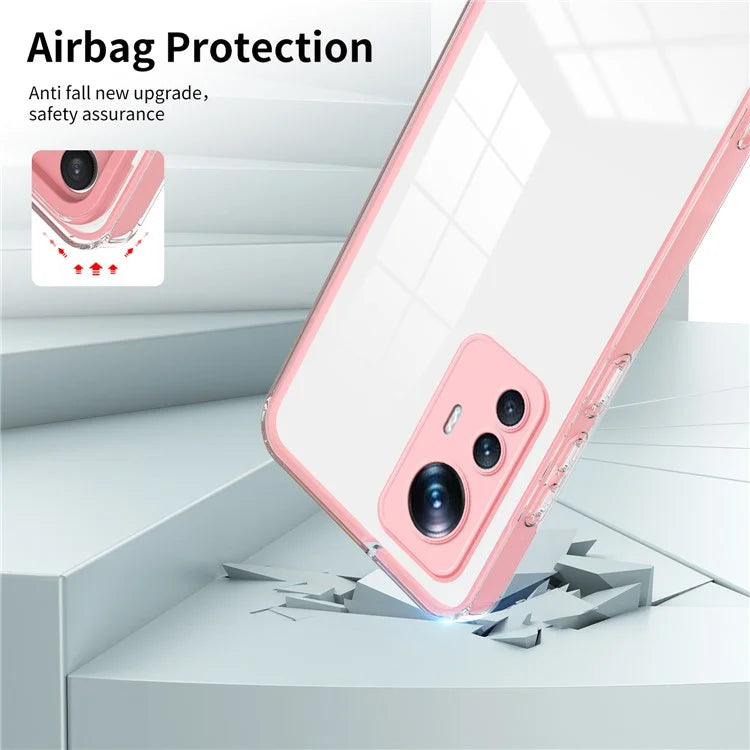 For Xiaomi 12T Pro 5G Clear Case Airbag Corner TPU + PC Phone Cover