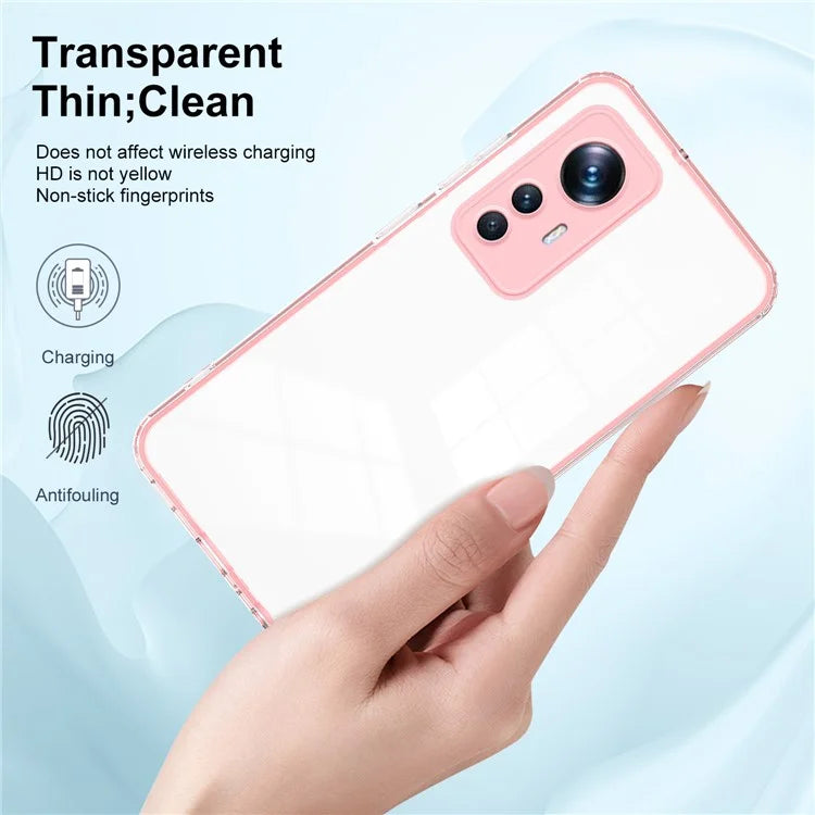 For Xiaomi 12T Pro 5G Clear Case Airbag Corner TPU + PC Phone Cover