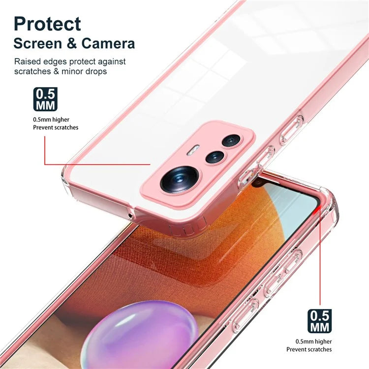 For Xiaomi 12T Pro 5G Clear Case Airbag Corner TPU + PC Phone Cover