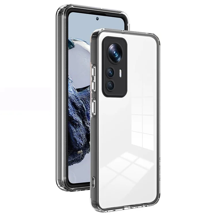 For Xiaomi 12T Pro 5G Clear Case Airbag Corner TPU + PC Phone Cover