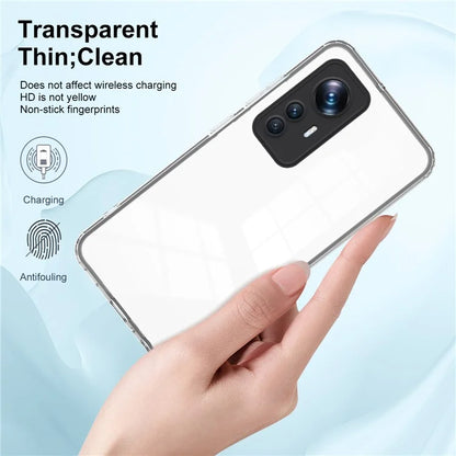 For Xiaomi 12T Pro 5G Clear Case Airbag Corner TPU + PC Phone Cover