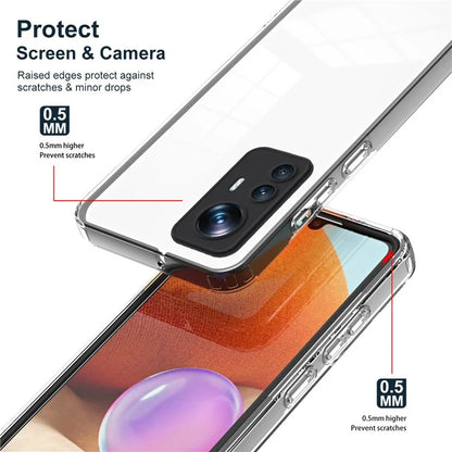 For Xiaomi 12T Pro 5G Clear Case Airbag Corner TPU + PC Phone Cover