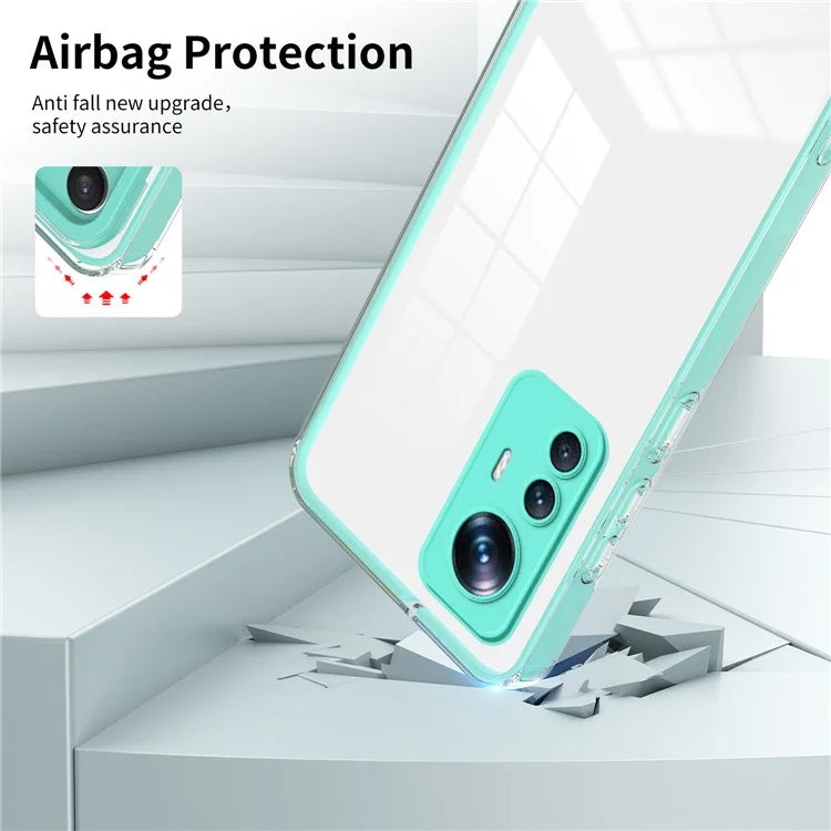 For Xiaomi 12T Pro 5G Clear Case Airbag Corner TPU + PC Phone Cover