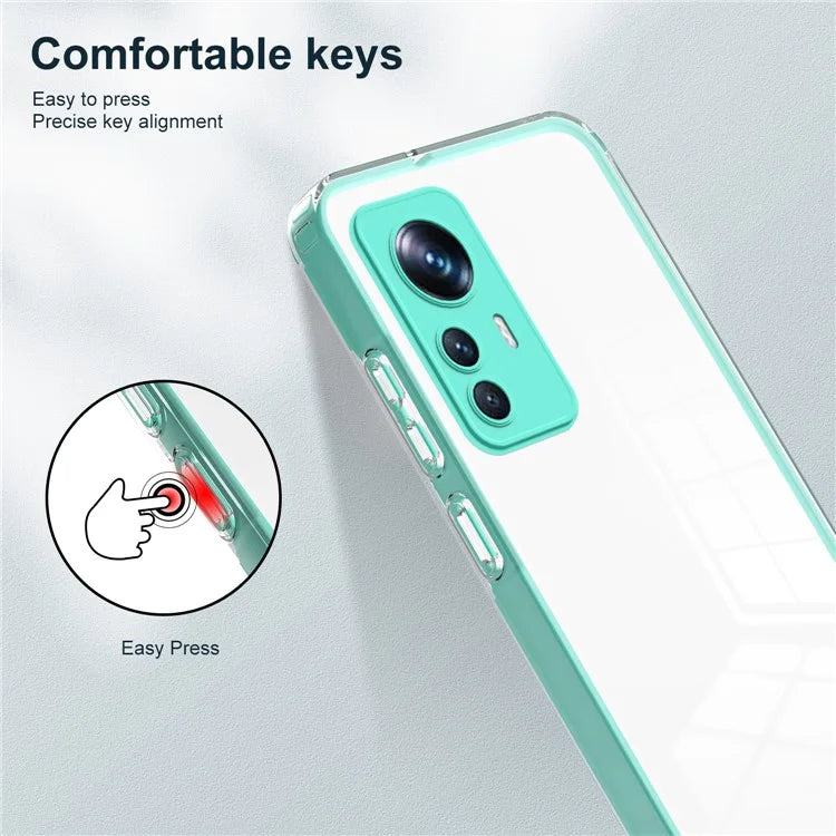 For Xiaomi 12T Pro 5G Clear Case Airbag Corner TPU + PC Phone Cover