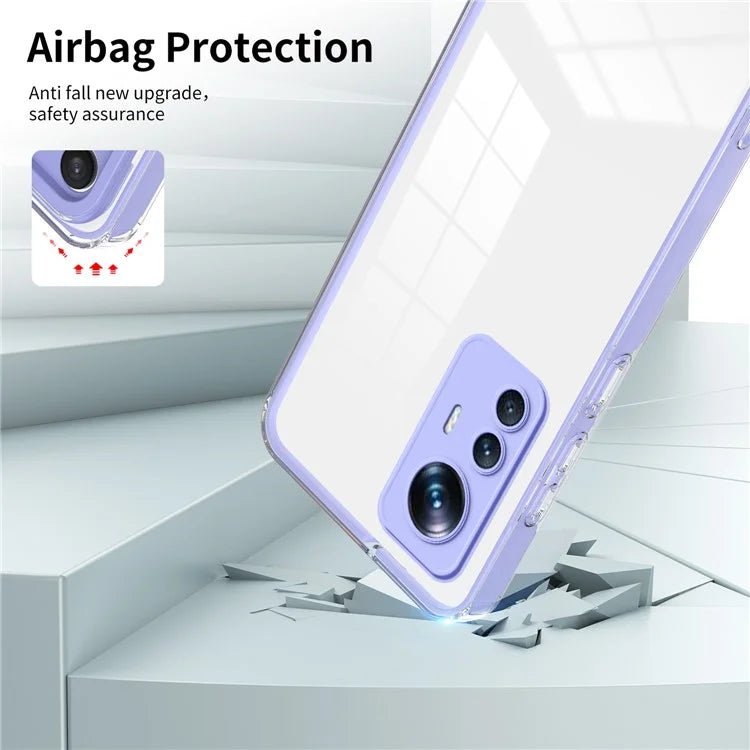 For Xiaomi 12T Pro 5G Clear Case Airbag Corner TPU + PC Phone Cover