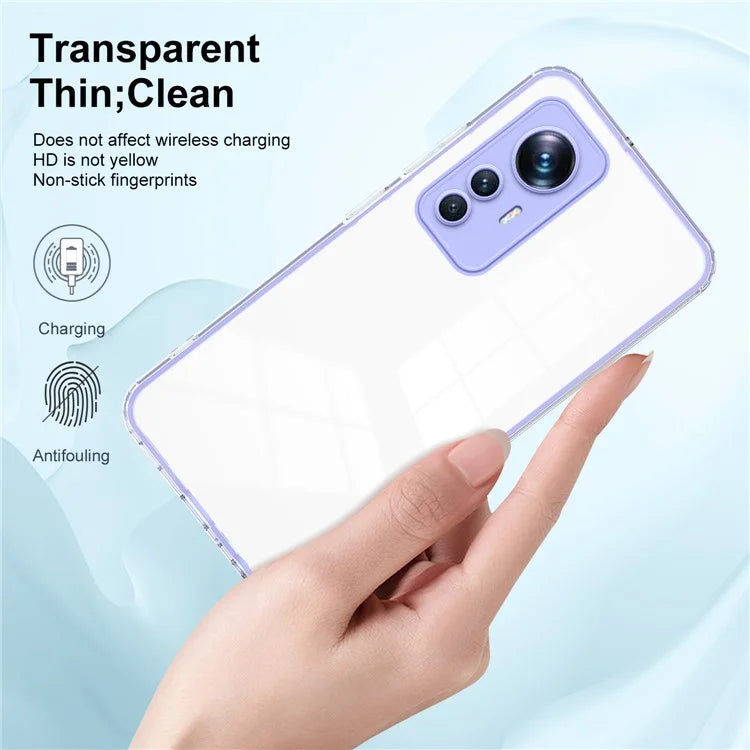 For Xiaomi 12T Pro 5G Clear Case Airbag Corner TPU + PC Phone Cover