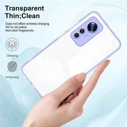 For Xiaomi 12T Pro 5G Clear Case Airbag Corner TPU + PC Phone Cover
