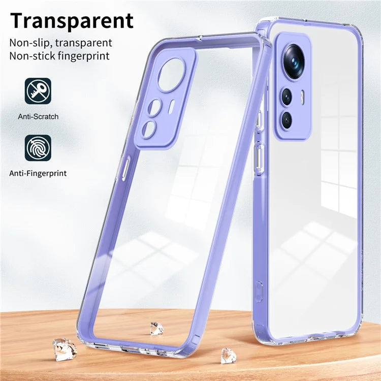 For Xiaomi 12T Pro 5G Clear Case Airbag Corner TPU + PC Phone Cover