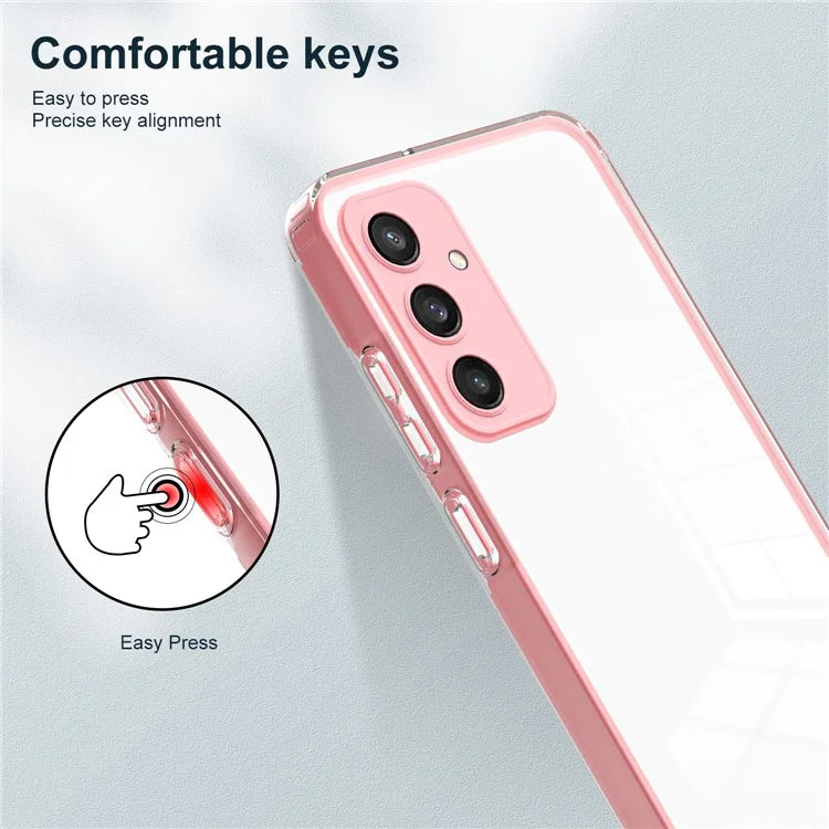 For Samsung Galaxy S24+ Case Colorful Frame Transparent Phone Cover