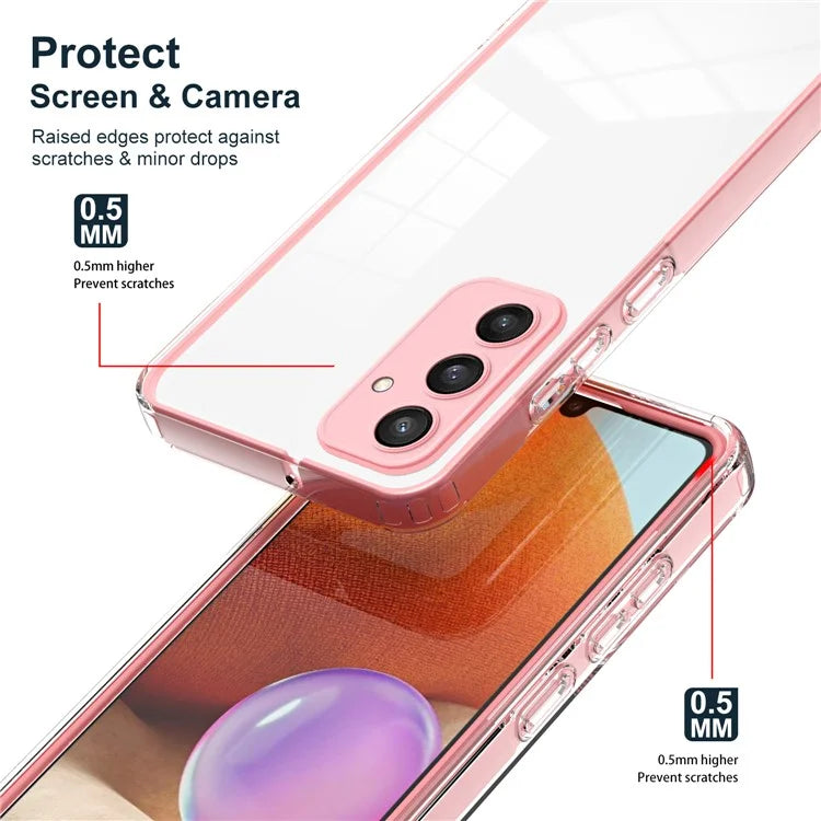 For Samsung Galaxy S24+ Case Colorful Frame Transparent Phone Cover