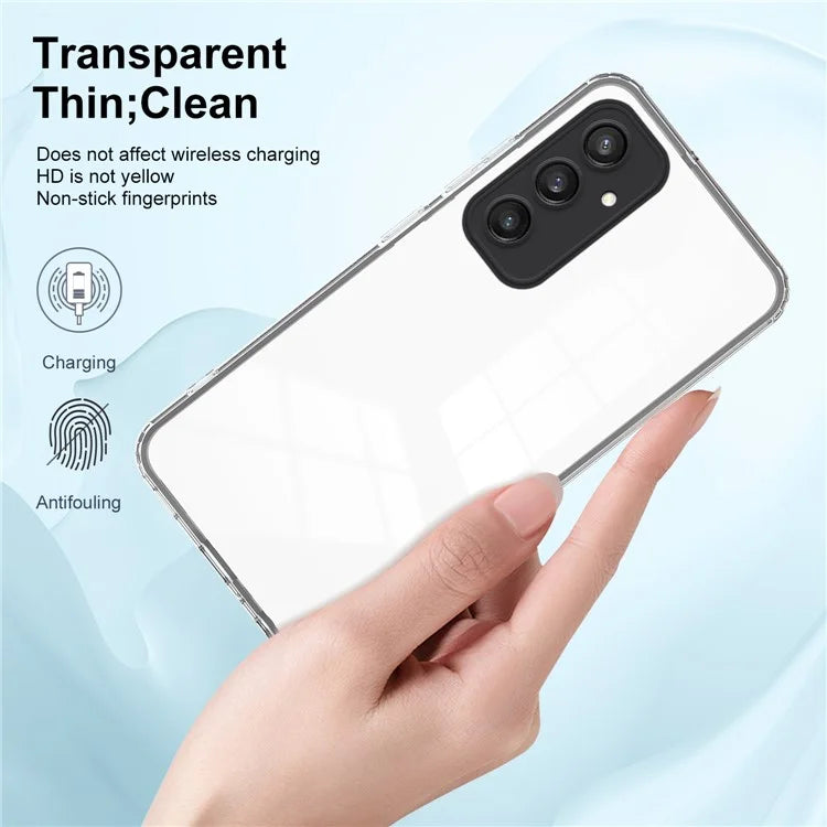 For Samsung Galaxy S24+ Case Colorful Frame Transparent Phone Cover