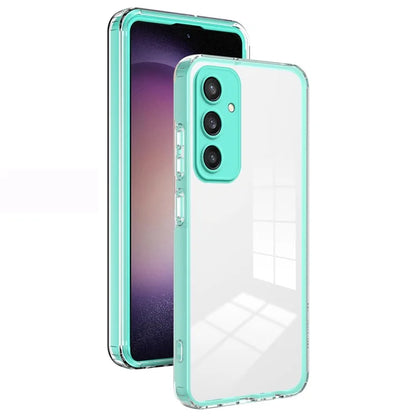 For Samsung Galaxy S24+ Case Colorful Frame Transparent Phone Cover