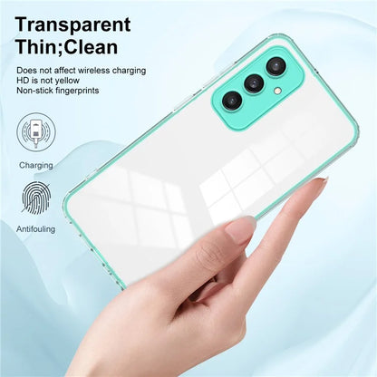 For Samsung Galaxy S24+ Case Colorful Frame Transparent Phone Cover