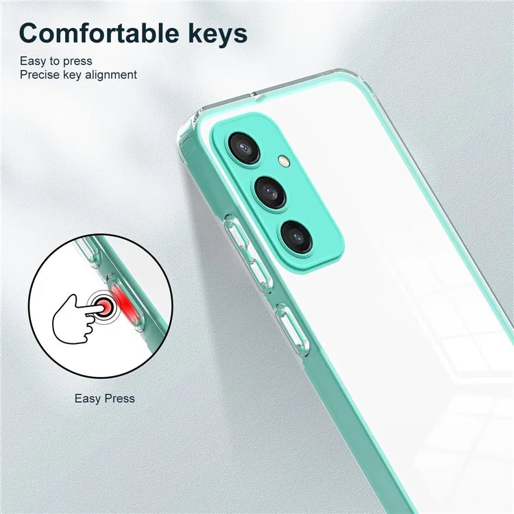 For Samsung Galaxy S24+ Case Colorful Frame Transparent Phone Cover