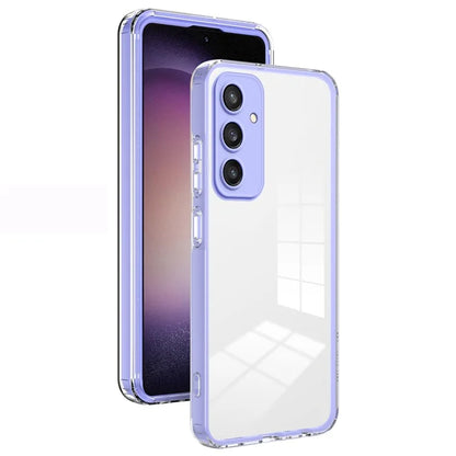 For Samsung Galaxy S24+ Case Colorful Frame Transparent Phone Cover