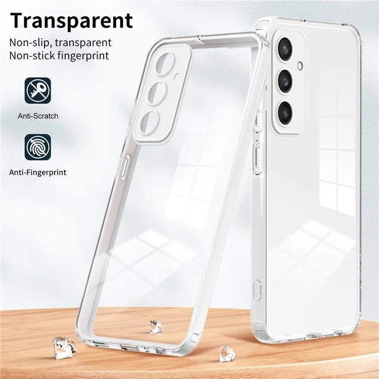 For Samsung Galaxy S24+ Case Colorful Frame Transparent Phone Cover