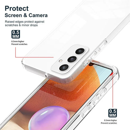 For Samsung Galaxy S24+ Case Colorful Frame Transparent Phone Cover
