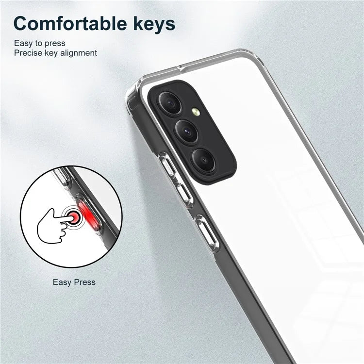 For Samsung Galaxy M34 5G / F34 5G Case Clear TPU Back PC Frame Phone Cover