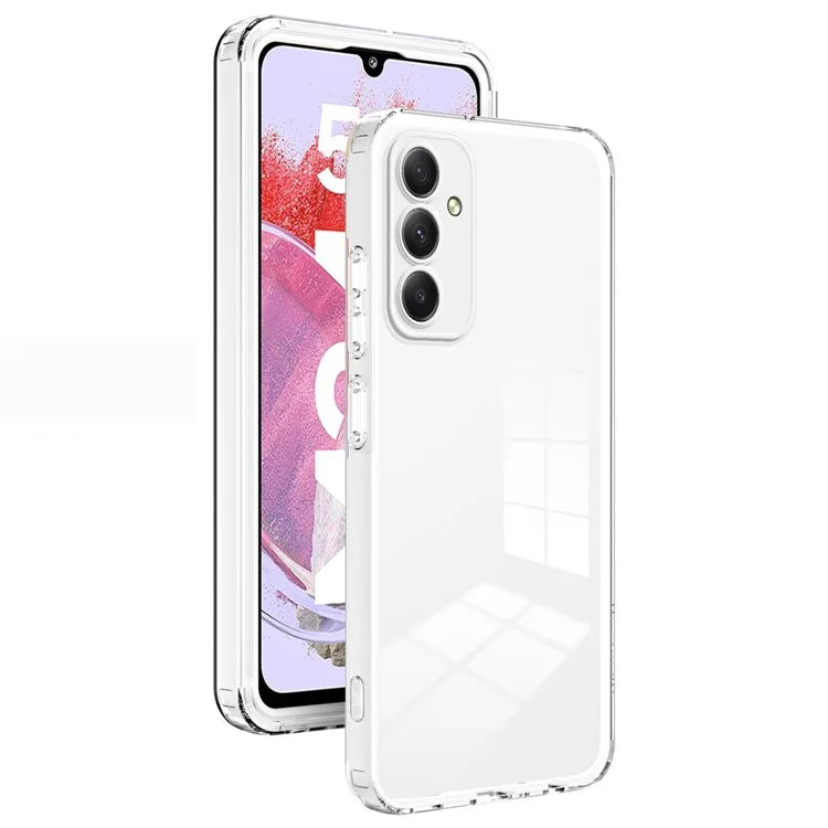 For Samsung Galaxy M34 5G / F34 5G Case Clear TPU Back PC Frame Phone Cover