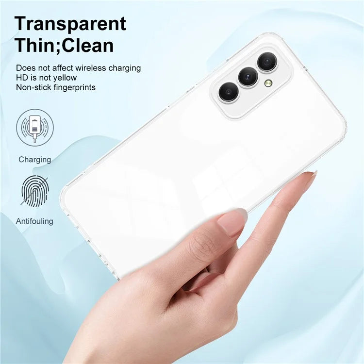 For Samsung Galaxy M34 5G / F34 5G Case Clear TPU Back PC Frame Phone Cover