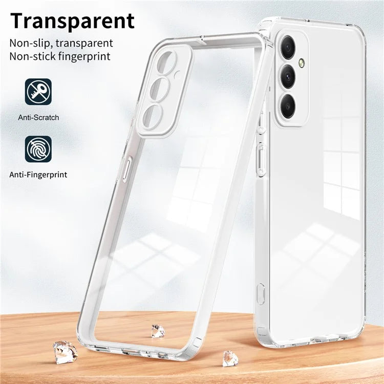 For Samsung Galaxy M34 5G / F34 5G Case Clear TPU Back PC Frame Phone Cover