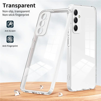 For Samsung Galaxy M34 5G / F34 5G Case Clear TPU Back PC Frame Phone Cover