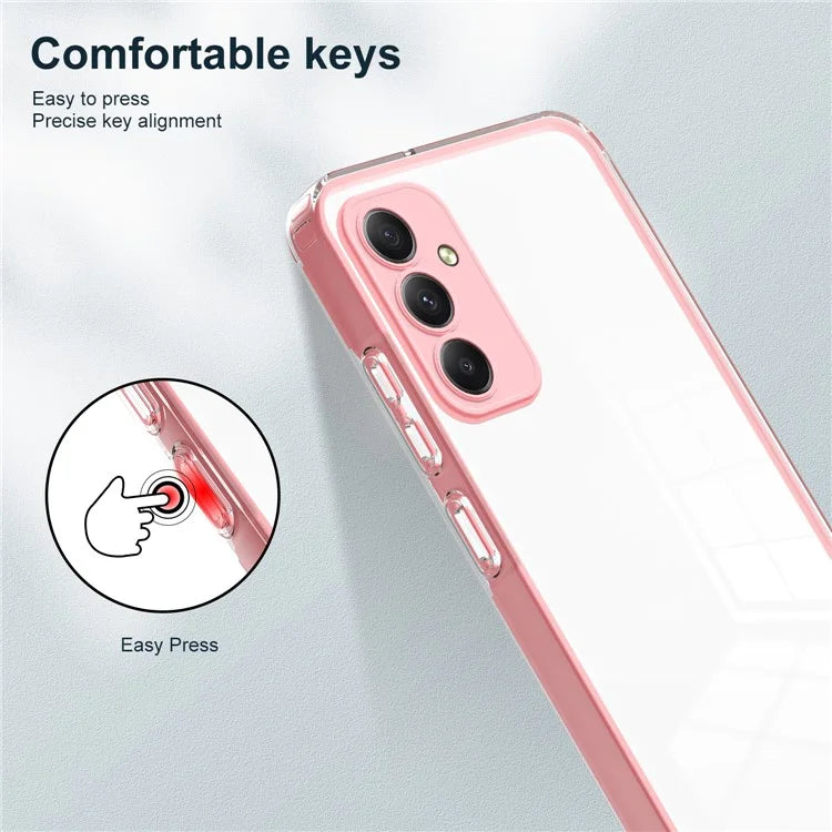 For Samsung Galaxy M34 5G / F34 5G Case Clear TPU Back PC Frame Phone Cover