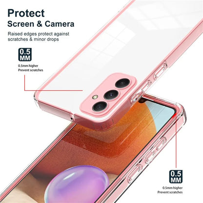 For Samsung Galaxy M34 5G / F34 5G Case Clear TPU Back PC Frame Phone Cover