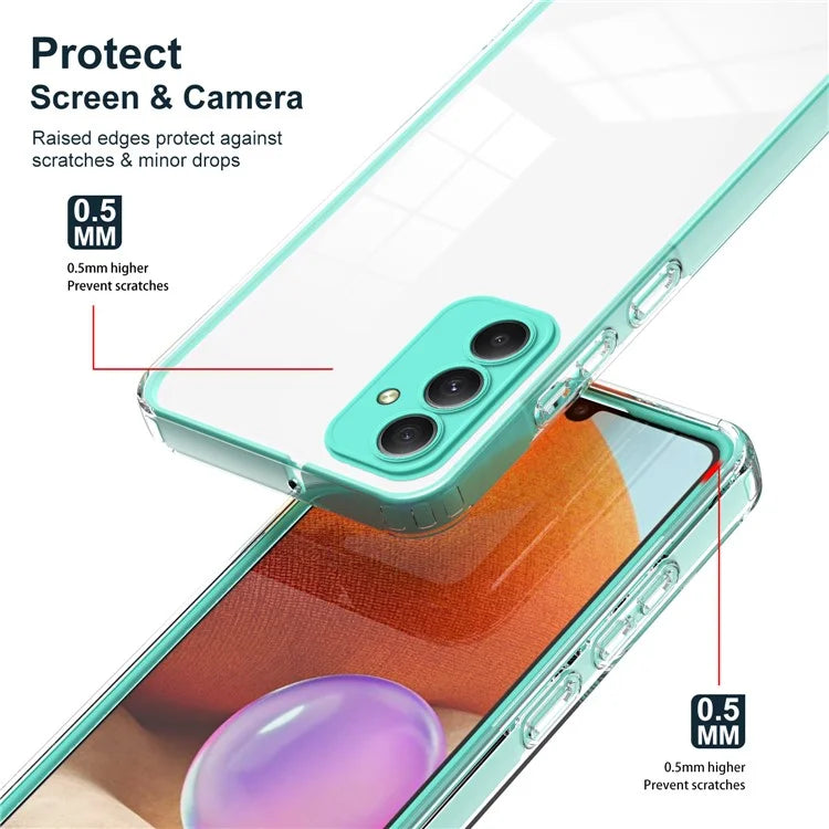 For Samsung Galaxy M34 5G / F34 5G Case Clear TPU Back PC Frame Phone Cover