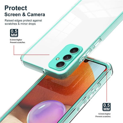 For Samsung Galaxy M34 5G / F34 5G Case Clear TPU Back PC Frame Phone Cover
