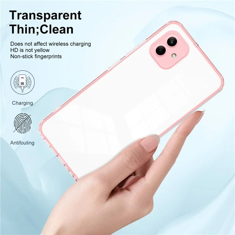 For Samsung Galaxy A05 4G Case TPU + PC Transparent Phone Back Cover