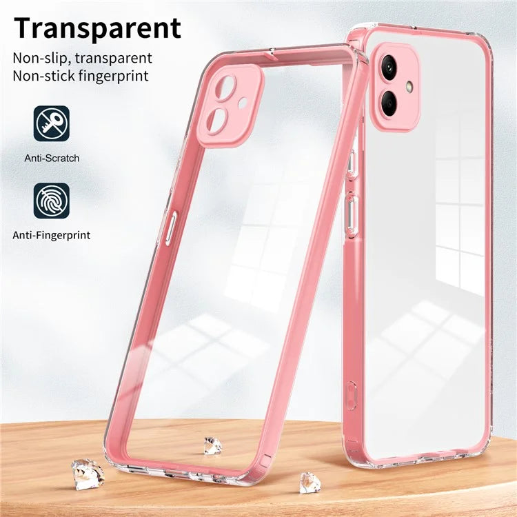 For Samsung Galaxy A05 4G Case TPU + PC Transparent Phone Back Cover