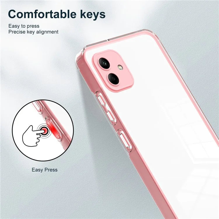 For Samsung Galaxy A05 4G Case TPU + PC Transparent Phone Back Cover