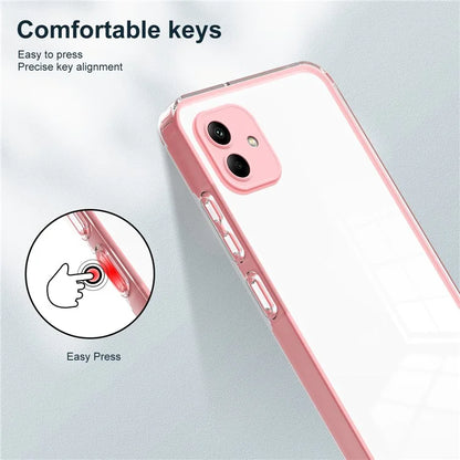 For Samsung Galaxy A05 4G Case TPU + PC Transparent Phone Back Cover