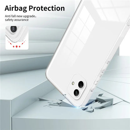 For Samsung Galaxy A05 4G Case TPU + PC Transparent Phone Back Cover
