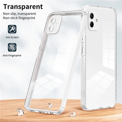 For Samsung Galaxy A05 4G Case TPU + PC Transparent Phone Back Cover