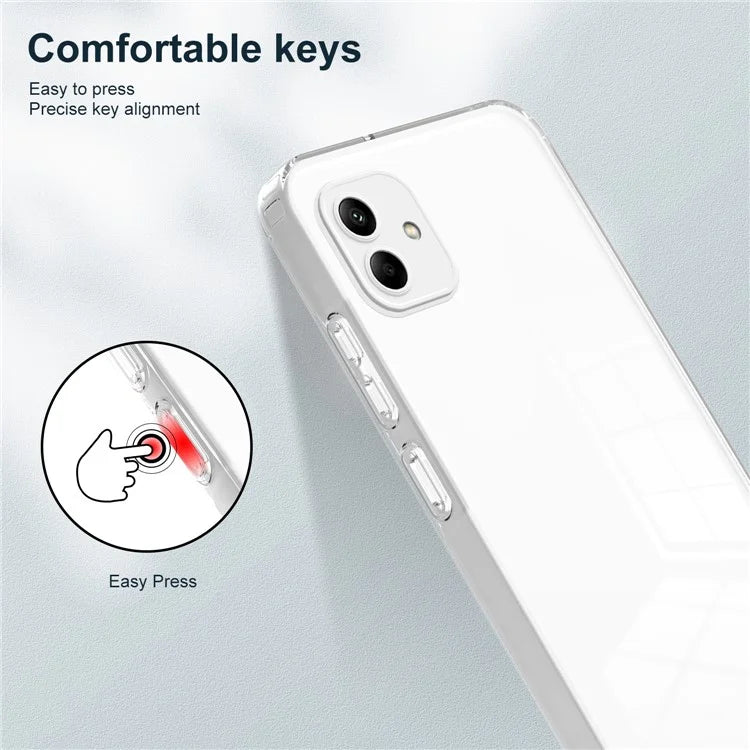For Samsung Galaxy A05 4G Case TPU + PC Transparent Phone Back Cover