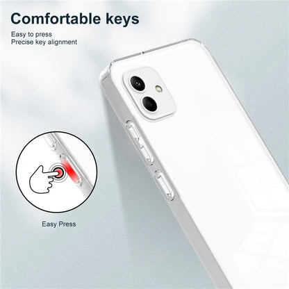 For Samsung Galaxy A05 4G Case TPU + PC Transparent Phone Back Cover
