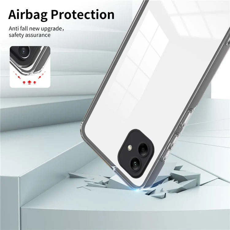 For Samsung Galaxy A05 4G Case TPU + PC Transparent Phone Back Cover
