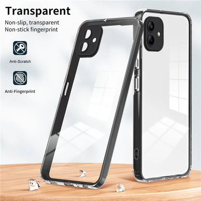 For Samsung Galaxy A05 4G Case TPU + PC Transparent Phone Back Cover