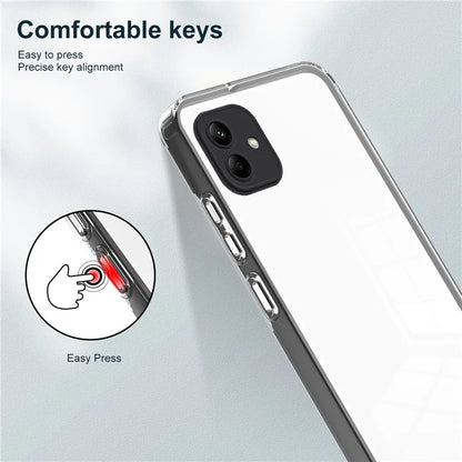 For Samsung Galaxy A05 4G Case TPU + PC Transparent Phone Back Cover