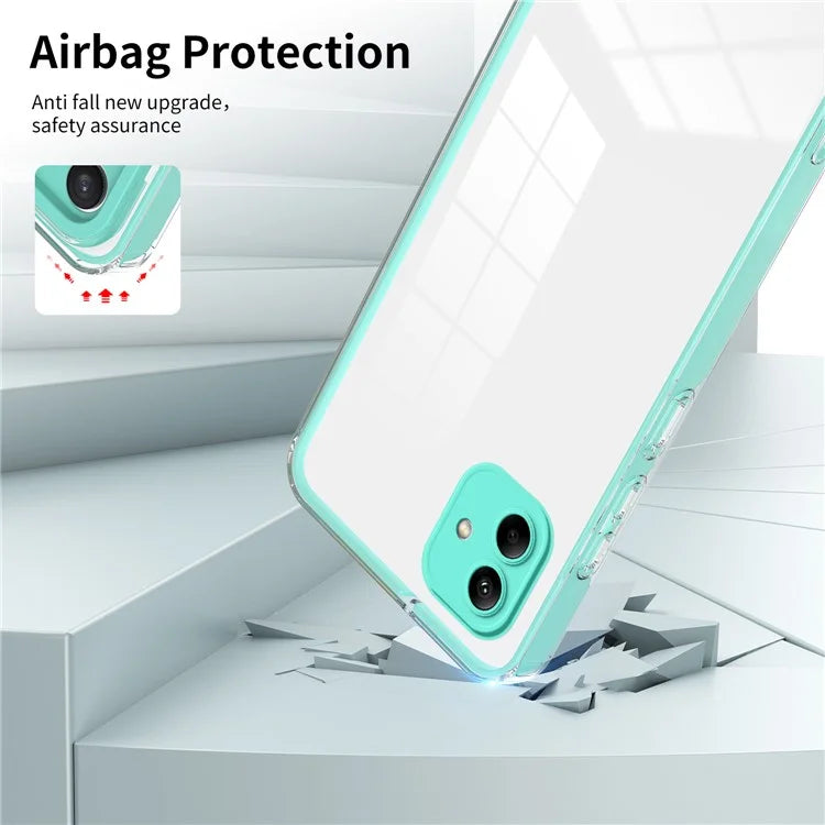 For Samsung Galaxy A05 4G Case TPU + PC Transparent Phone Back Cover