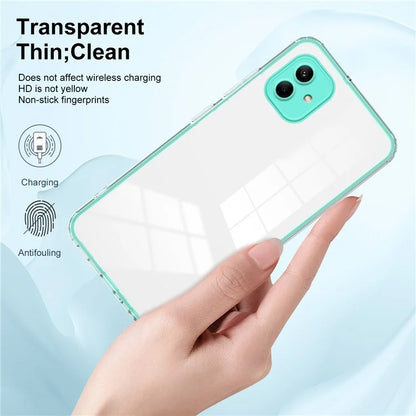 For Samsung Galaxy A05 4G Case TPU + PC Transparent Phone Back Cover